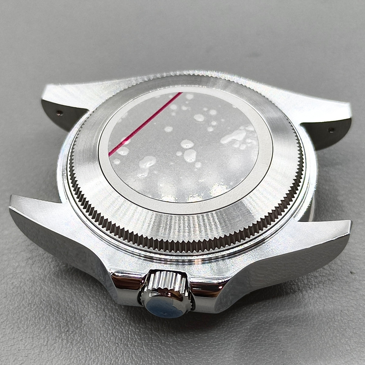 44mm Watch Case for Deep SEA Style for NH34/35/36 Rotating Black Bezel Solid Back