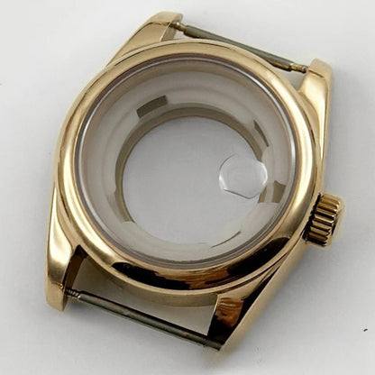31MM Round Bezel Sapphire Glass Jubilee bracelet Watch Case Ladies Fit NH05 NH06