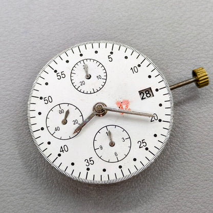 Replacement 7750 Chronograph Movement Small Second@3/6/9 Single Date