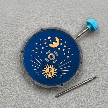 Japan Miyota 6M90 Quartz Movement 3 Hands with Moonphase