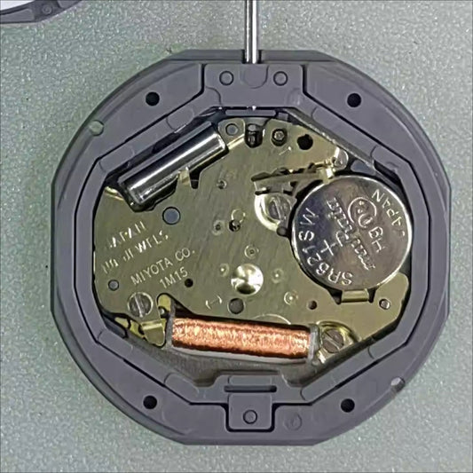 Japan Made Miyota 1M15 Quartz Movement 2 Hands Date At 6 Watch Part