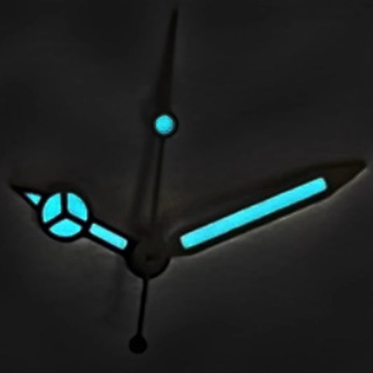 17mm Matte C3 Blue Lume watch hands for NH34 NH35 series, enhancing visibility and style.