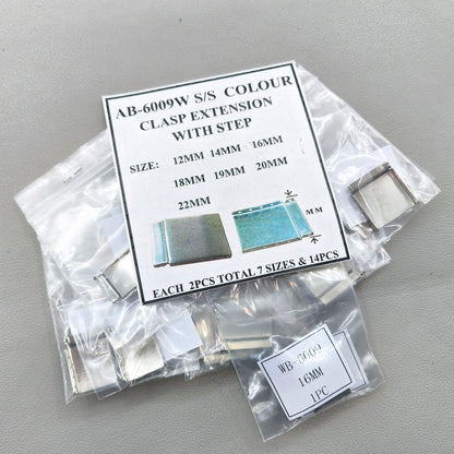 Silver Watch Strap Bracelet Extender Bands Clasp Extension Link 14PCS/Pack