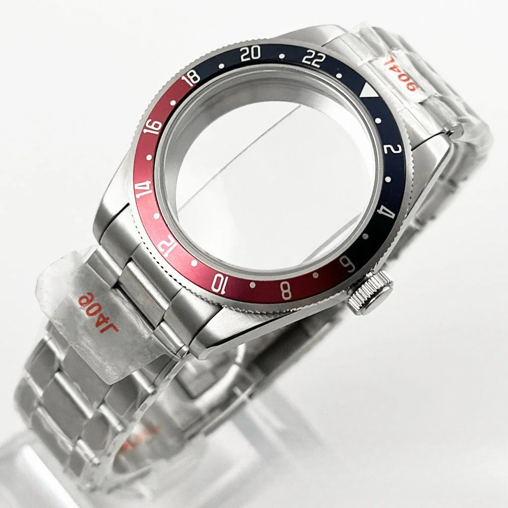 39MM Bezel Domed Sapphire Crystal Case for NH34 NH35 NH36 NH38 ETA 2824 PT5000