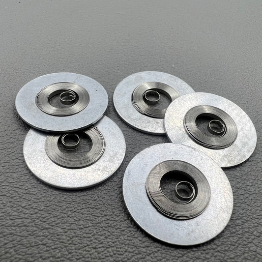 1. Silver mainspring set for 7S26#180 movement, compatible with various watch models.  