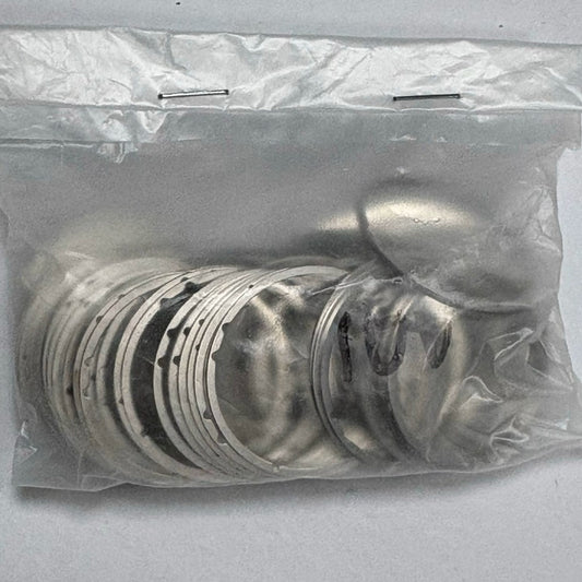 Set of 5 metal dial spacer rings for ISA 8171 8161 watch movements, durable watch accessory.