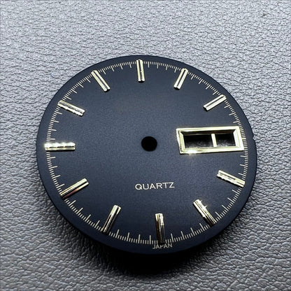 28.5mm Black No Lume Golden Nail Datejust Modified Watch Dial for 2305 Movement