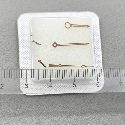 Rose Golden Trim 6Pins Watch Hands for Speedmaster/Seamaster ETA/Dandong 7750