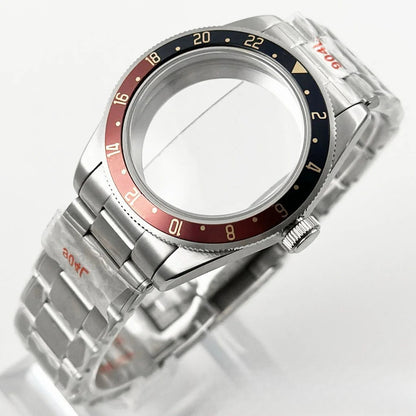 39MM Bezel Domed Sapphire Crystal Case for NH34 NH35 NH36 NH38 ETA 2824 PT5000