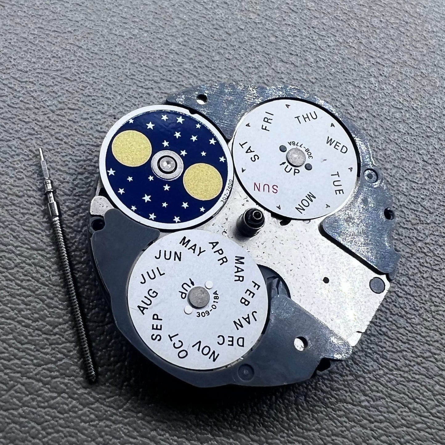 Japan Miyota 6P80 quartz watch movement repair part, precise replacement for 6380 models.