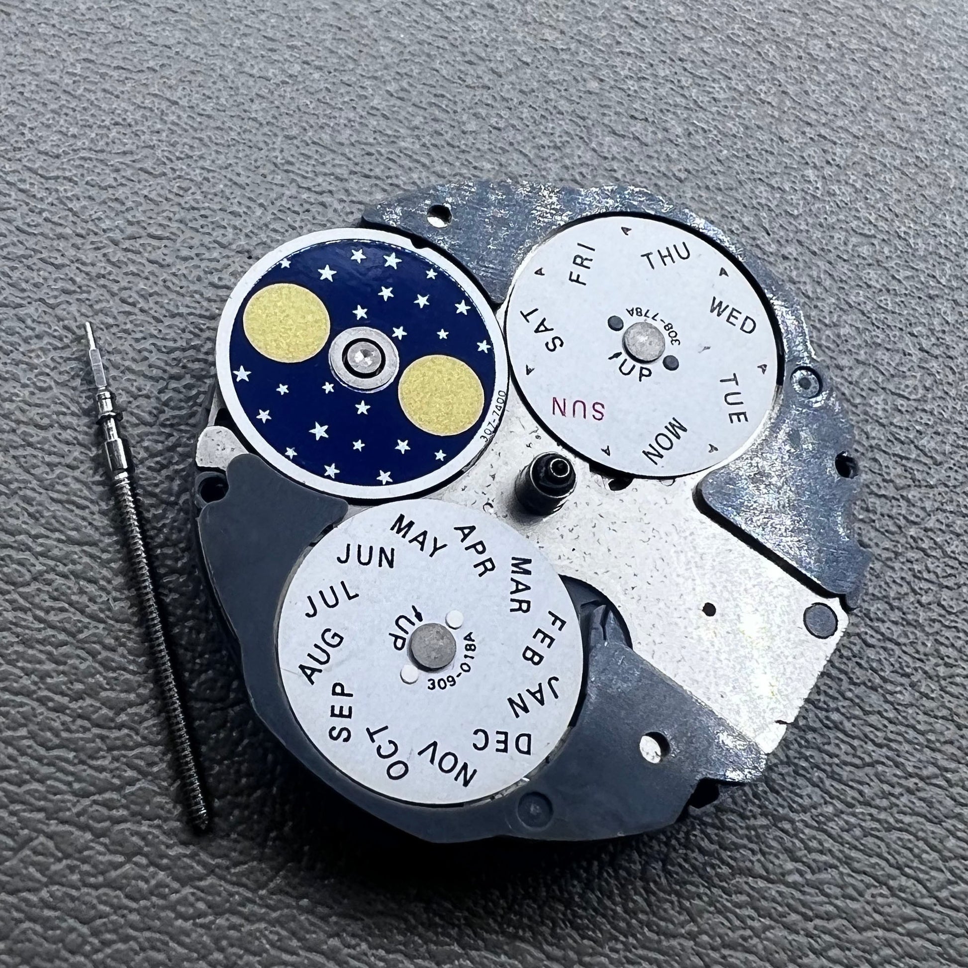 Japan Miyota 6P80 quartz watch movement repair part, precise replacement for 6380 models.