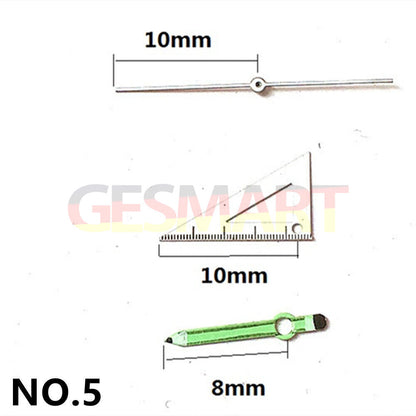 Triangular ruler-style irregular watch hands for Miyota 2035 quartz
