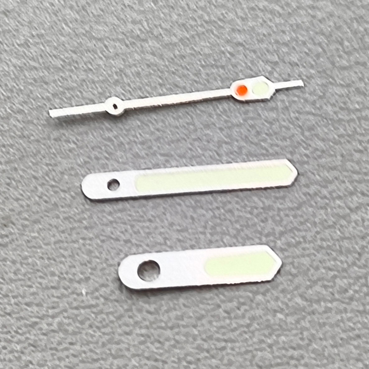 Silver Trim with C3 Green Lume Watch Hands Fit for NH35/NH36 Movement