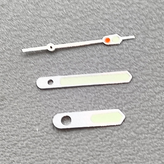 Silver Trim with C3 Green Lume Watch Hands Fit for NH35/NH36 Movement