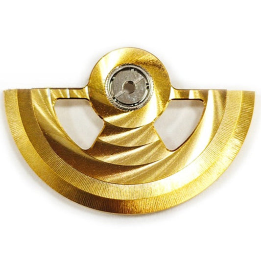 Golden Waved Bilateral Symmetrical Hollow Rotor Oscillating Weight for NH35 NH36 Movement