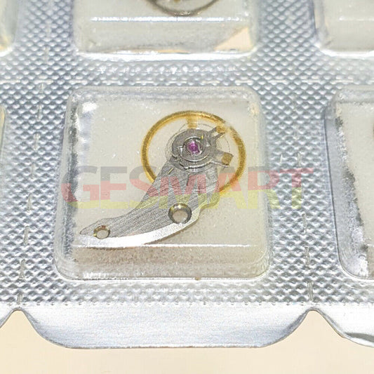 Japan Made golden watch balance wheel with splint, compatible with Miyota NH38 NH39 movements for precise timekeeping.