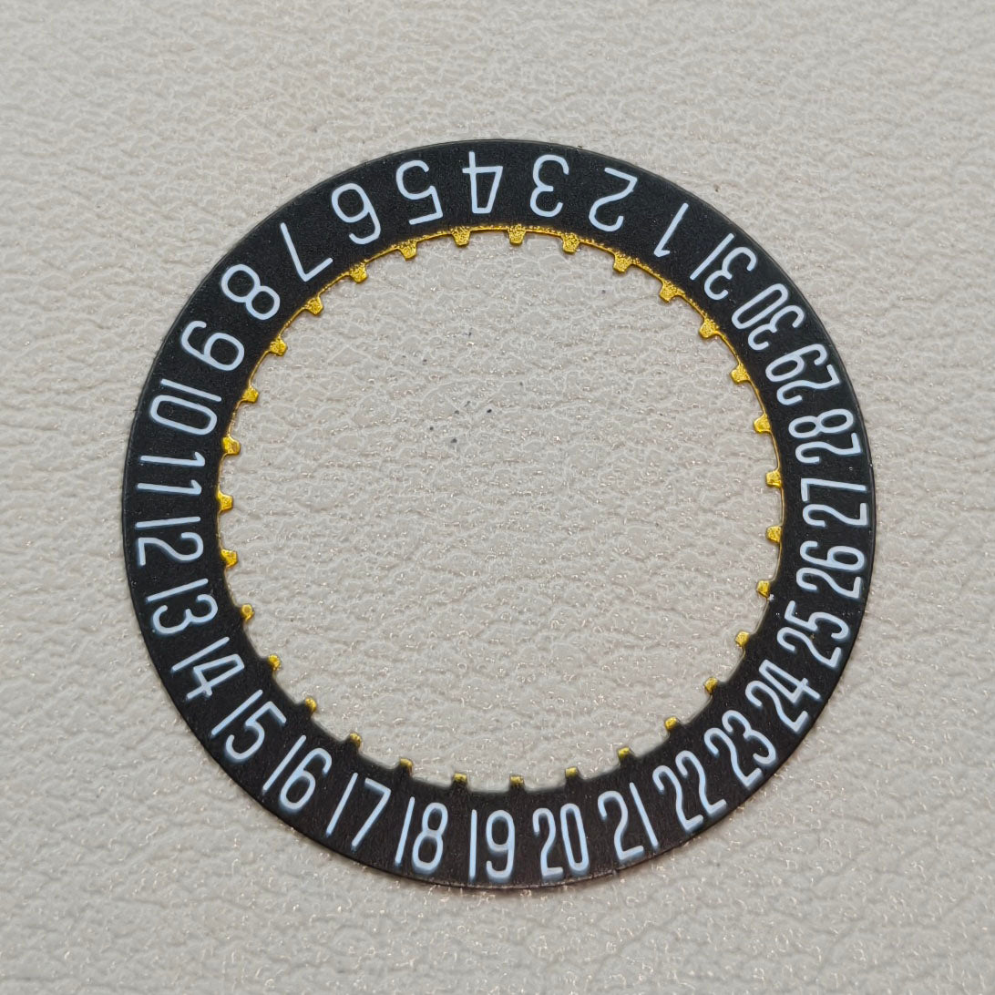 2 PIECES Generic Black Date Disk Wheel for ETA 2824-2 2892 Movement Date@6