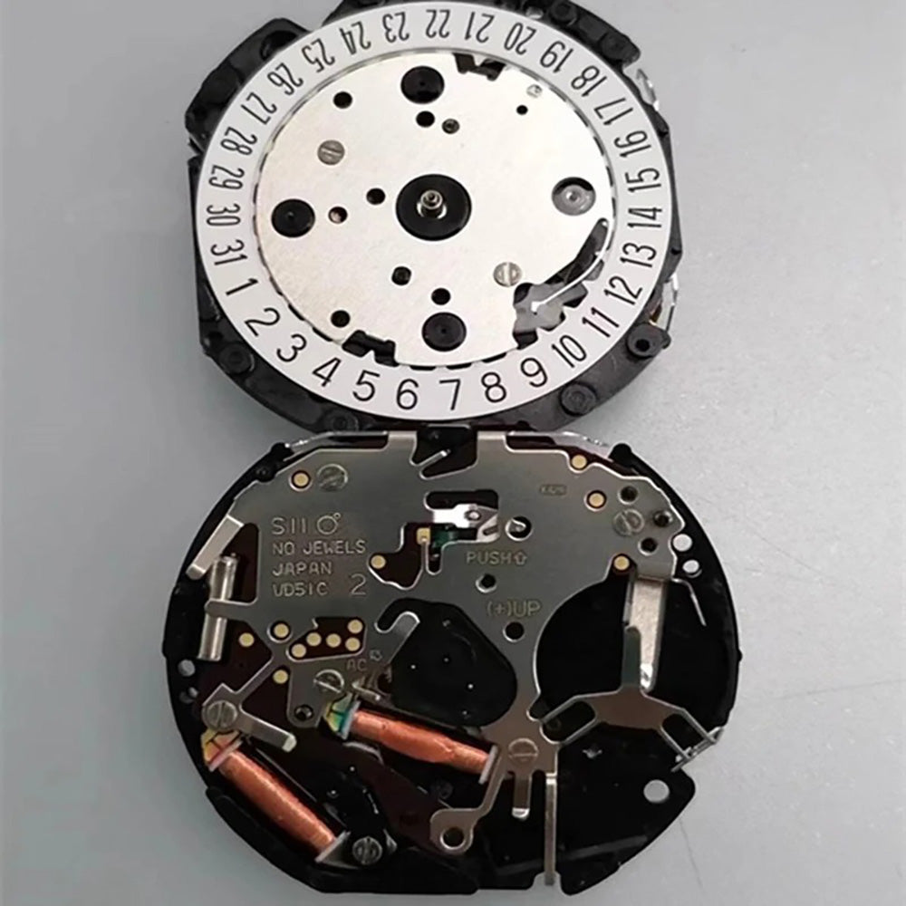 Replacement electric watch parts for SII/TMI VD series quartz movement with date at 3 o'clock, Japan brand