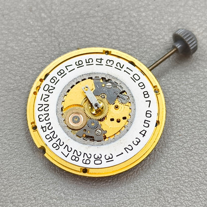 Swiss ETA 955.422 Watch Quartz Movement Day Date Golden Date@3