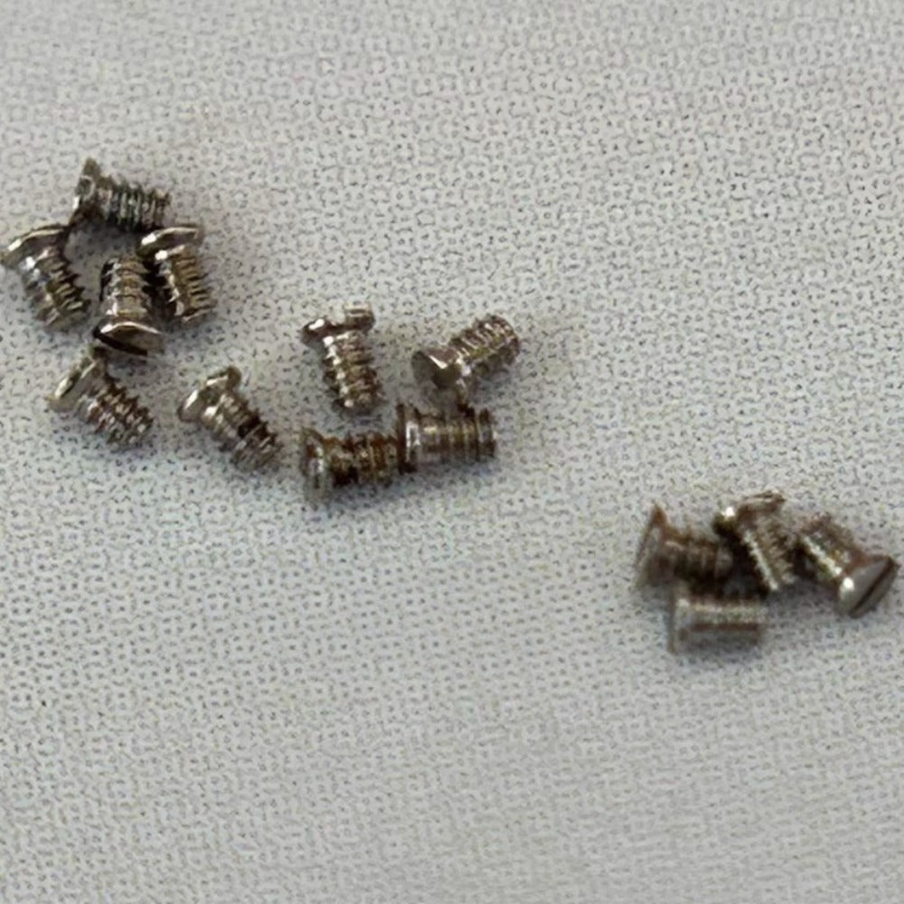 Set of 3 rotor ball bearing screws compatible with Swiss ETA2000 L595.2L592.2 watch movements, precision fit.