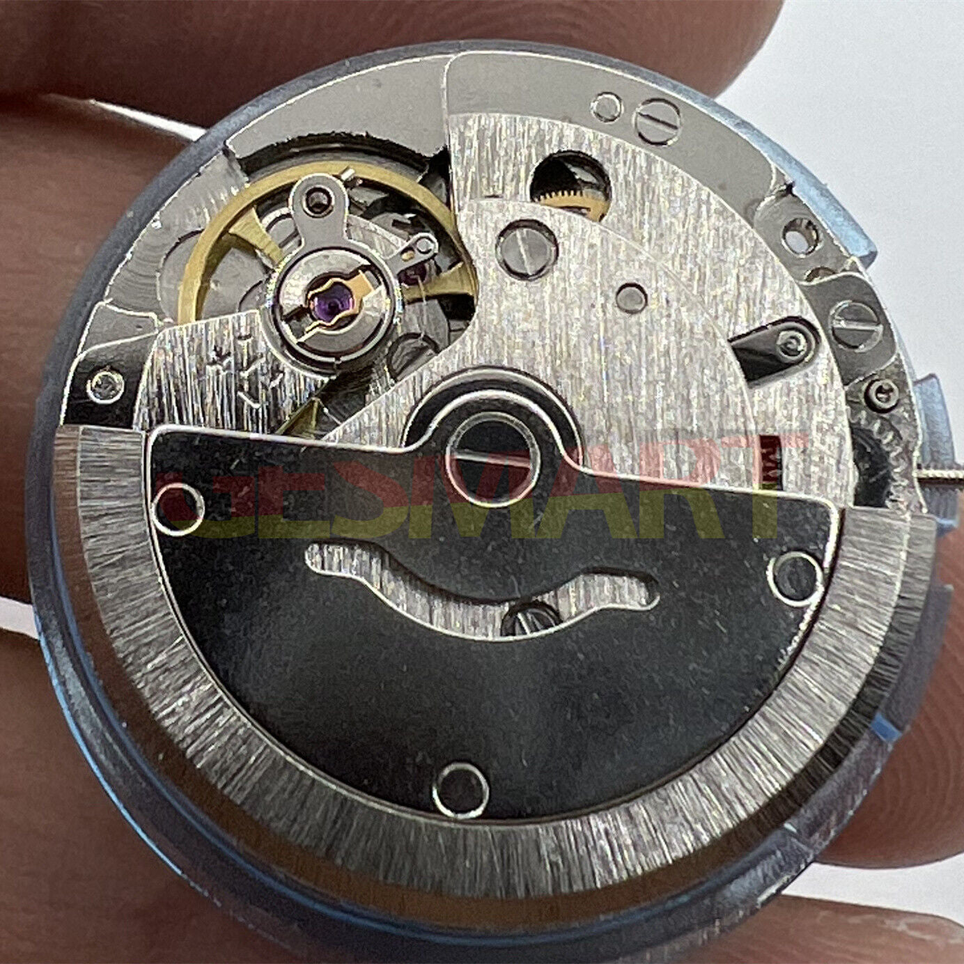 Seagull TY2806 automatic watch movement displaying date, precision mechanical timekeeping component.