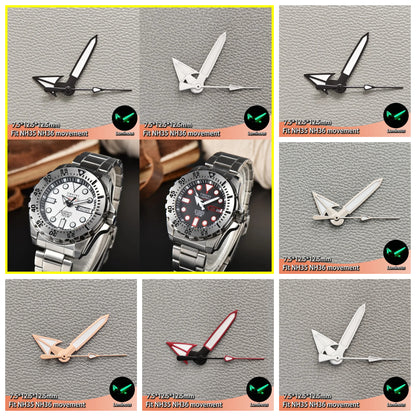 Hand for NH36 NH35 Series Luminous Watches Hand Multi Color Modified
