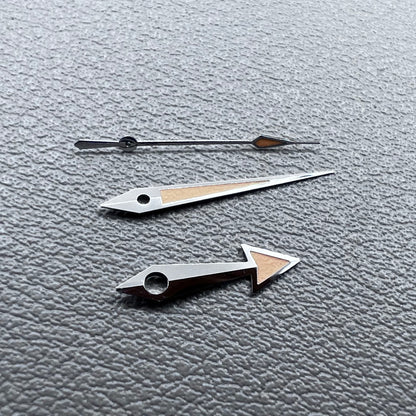 Sharp End green luminous watch hands set for NH35A NH36A movement, enhances visibility in low light.