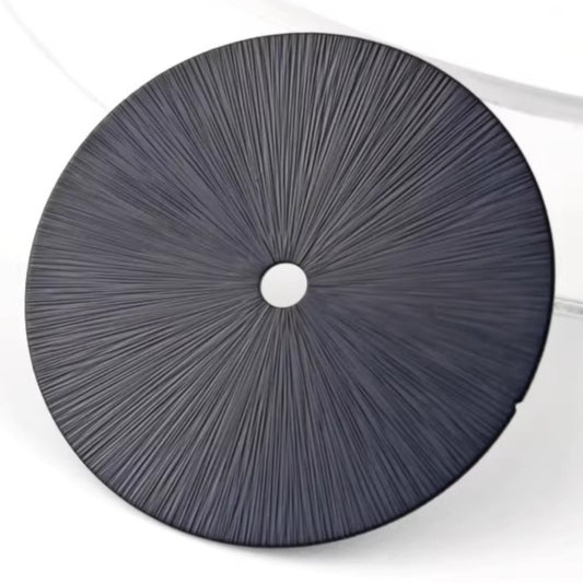 28.5mm black solar radiation pattern watch dial for China 2813 movement, sleek design.
