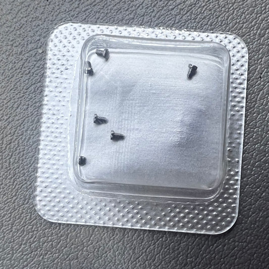 6 PIECES Silver Watch Case Back Screw 0.7mm Fit for L4 Series Quartz Watch