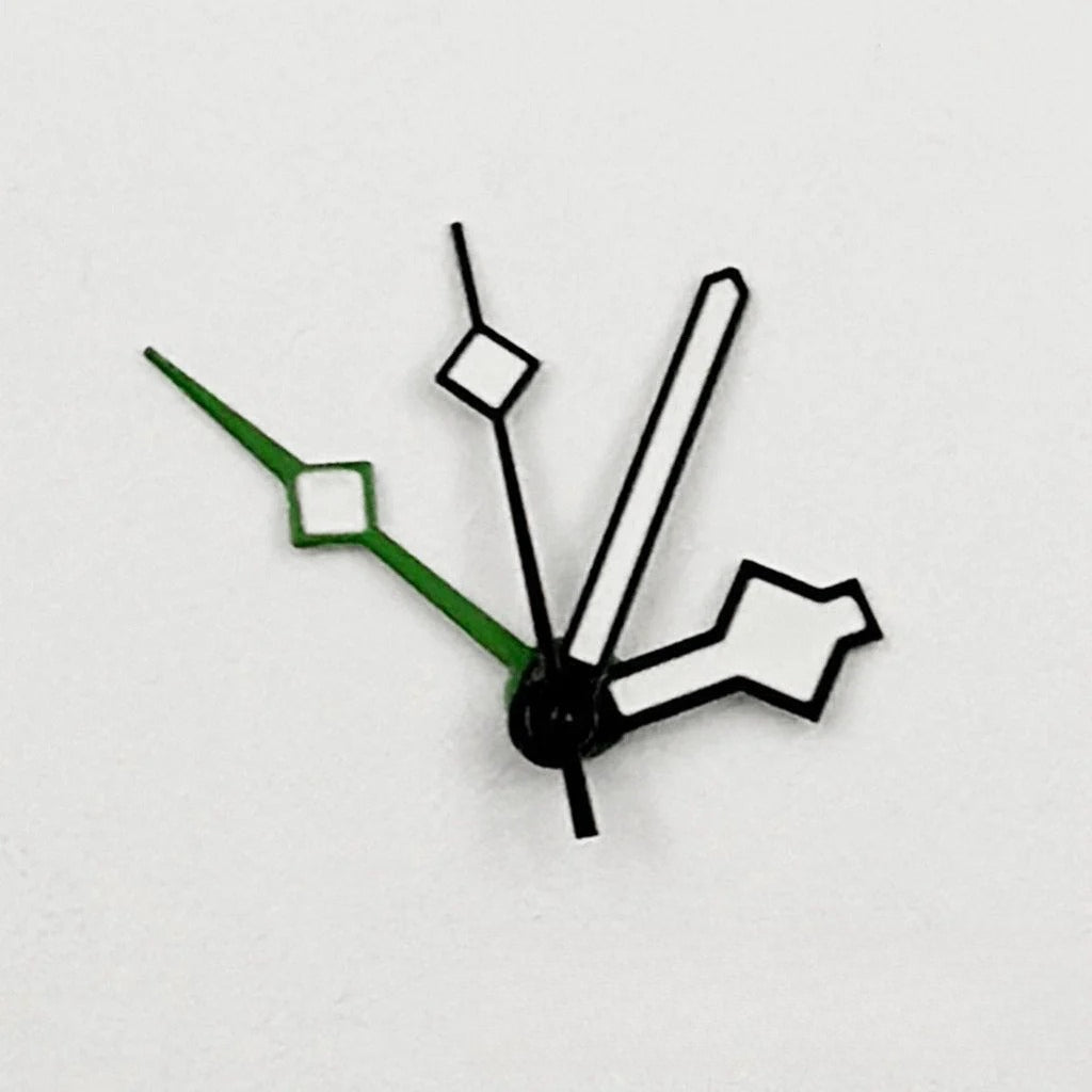 SnowFlake GMT Green Luminous Silver Gold Black Watch Hands Pointer for NH34 4R34