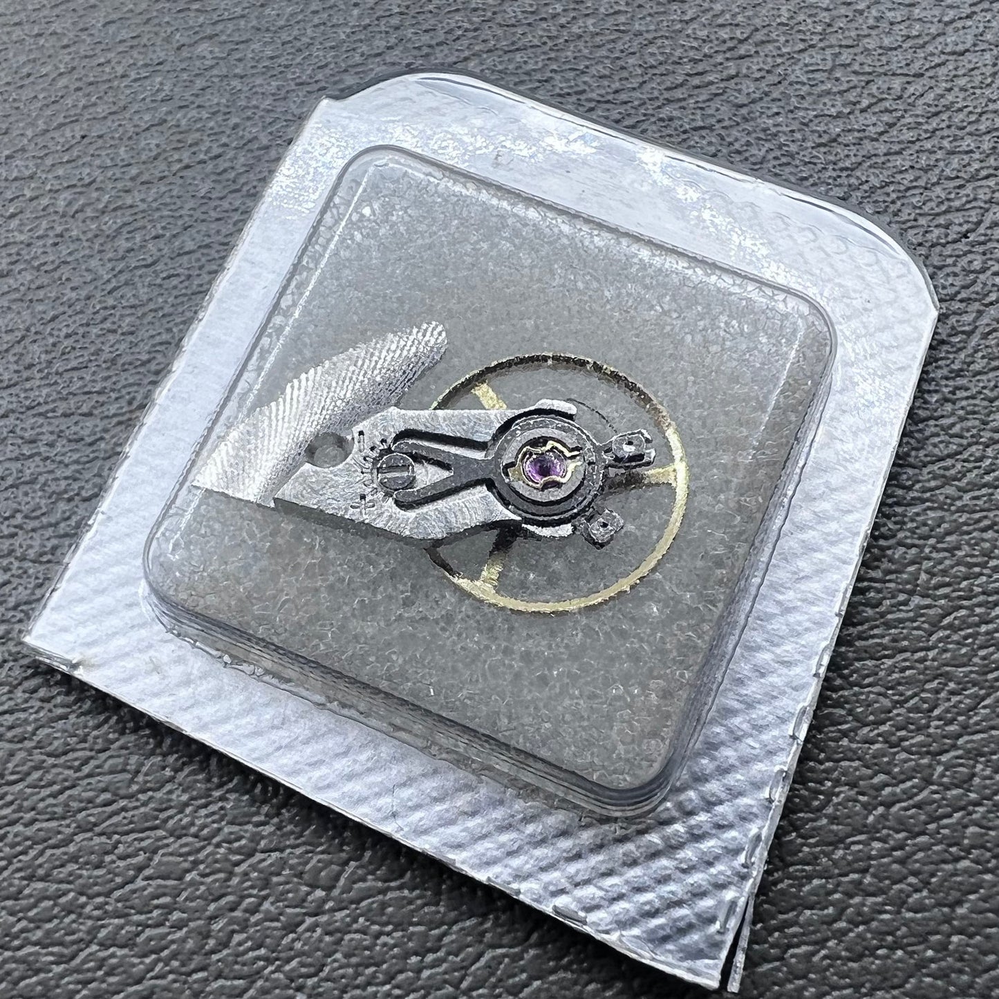 Complete balance wheel with silver splint for ETA 2892A2 movement, high precision watch accessory.