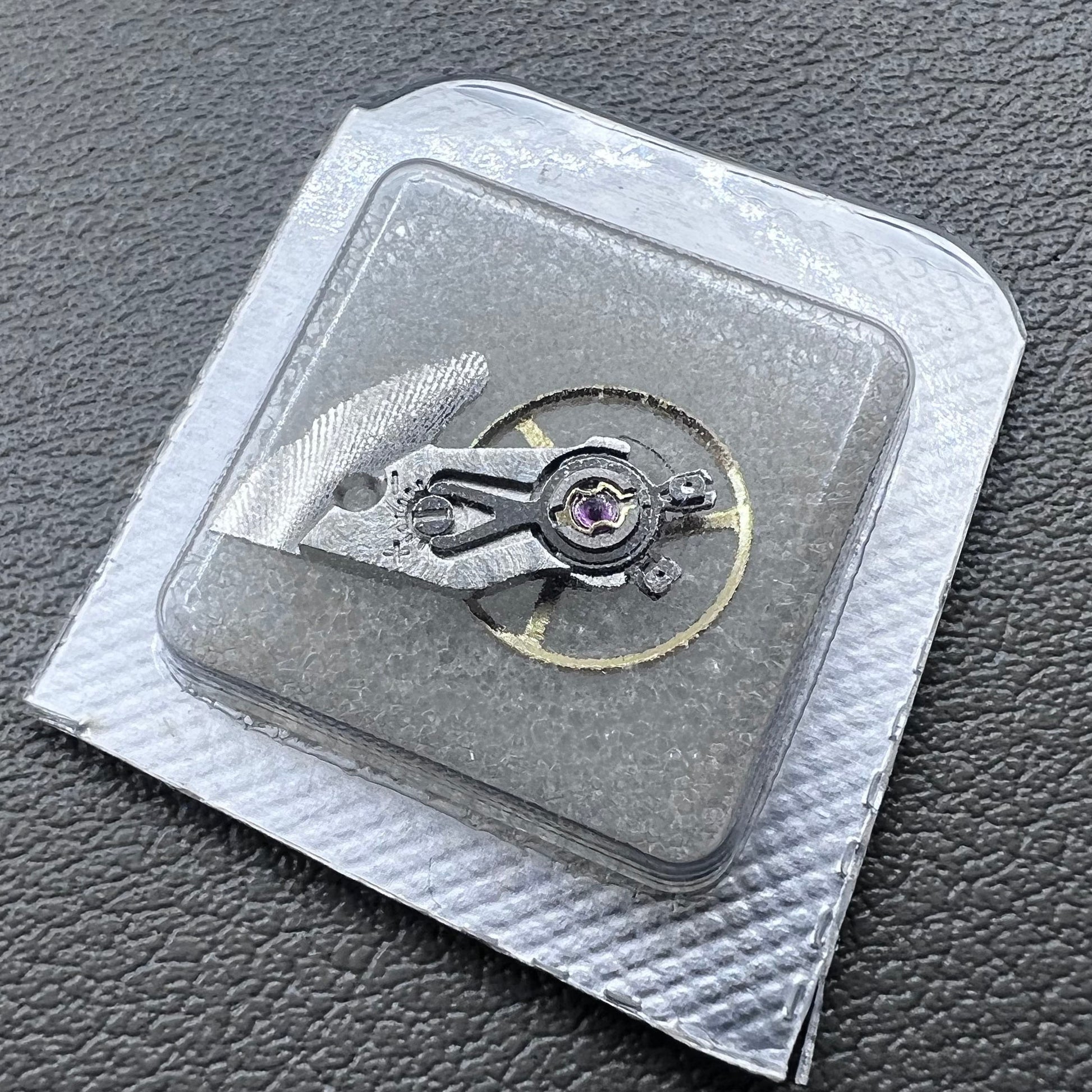 Complete balance wheel with silver splint for ETA 2892A2 movement, high precision watch accessory.