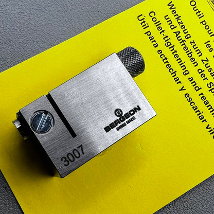 Swiss Bergeon 3007 collet tightening and reaming tool for precise watch accessory adjustments