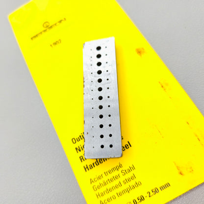 Swiss Bergeon 1902 Rivetting Stake In Steel With 36 Holes