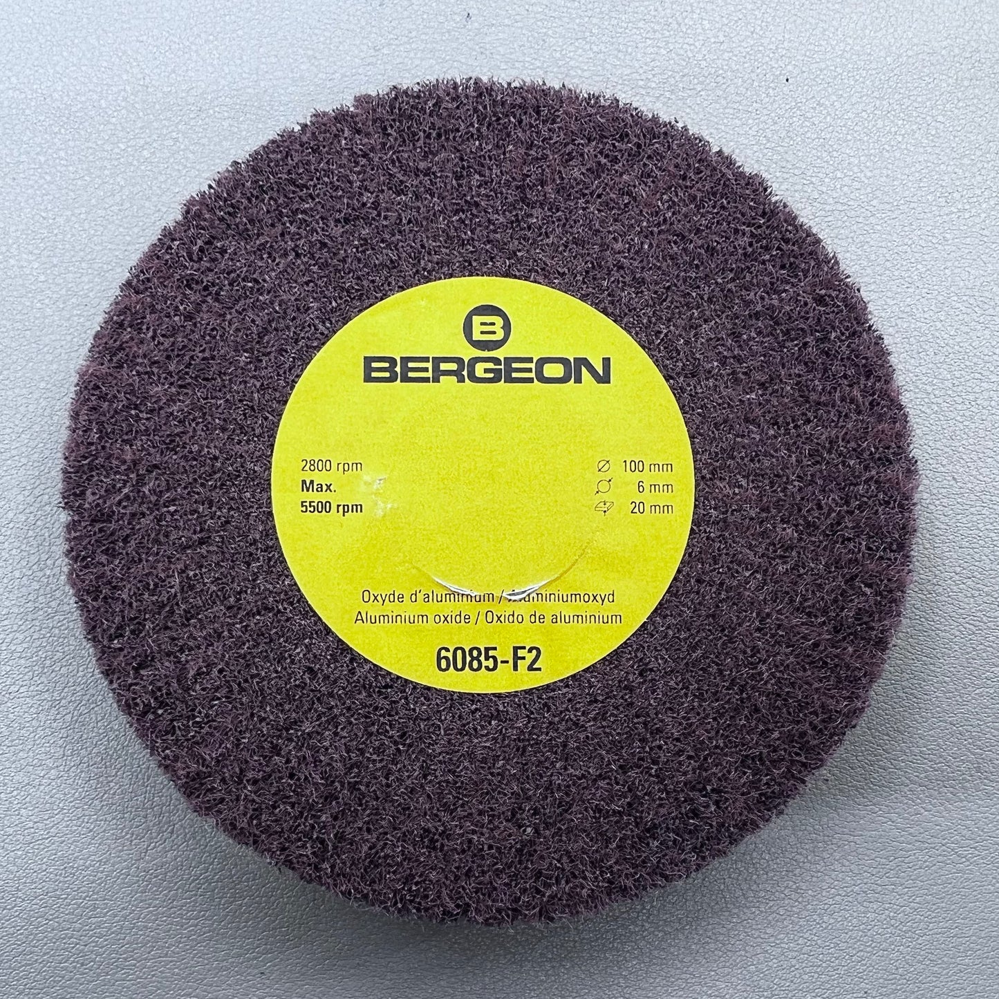 Swiss Bergeon 6085-F2 Polishing Brush Fine Grain Abrasive Wheels Aluminum Oxide