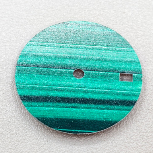 Malachite Modified 28.5mm Watch Dial Natural Stone for NH35 Movement No Logo