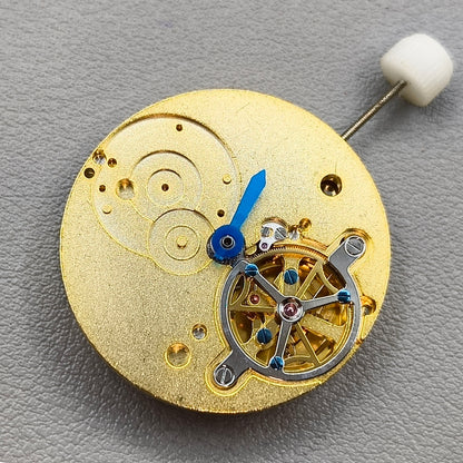 Men Golden Hollow Automatic Mechanical Movement Small Second@6 3 Hands