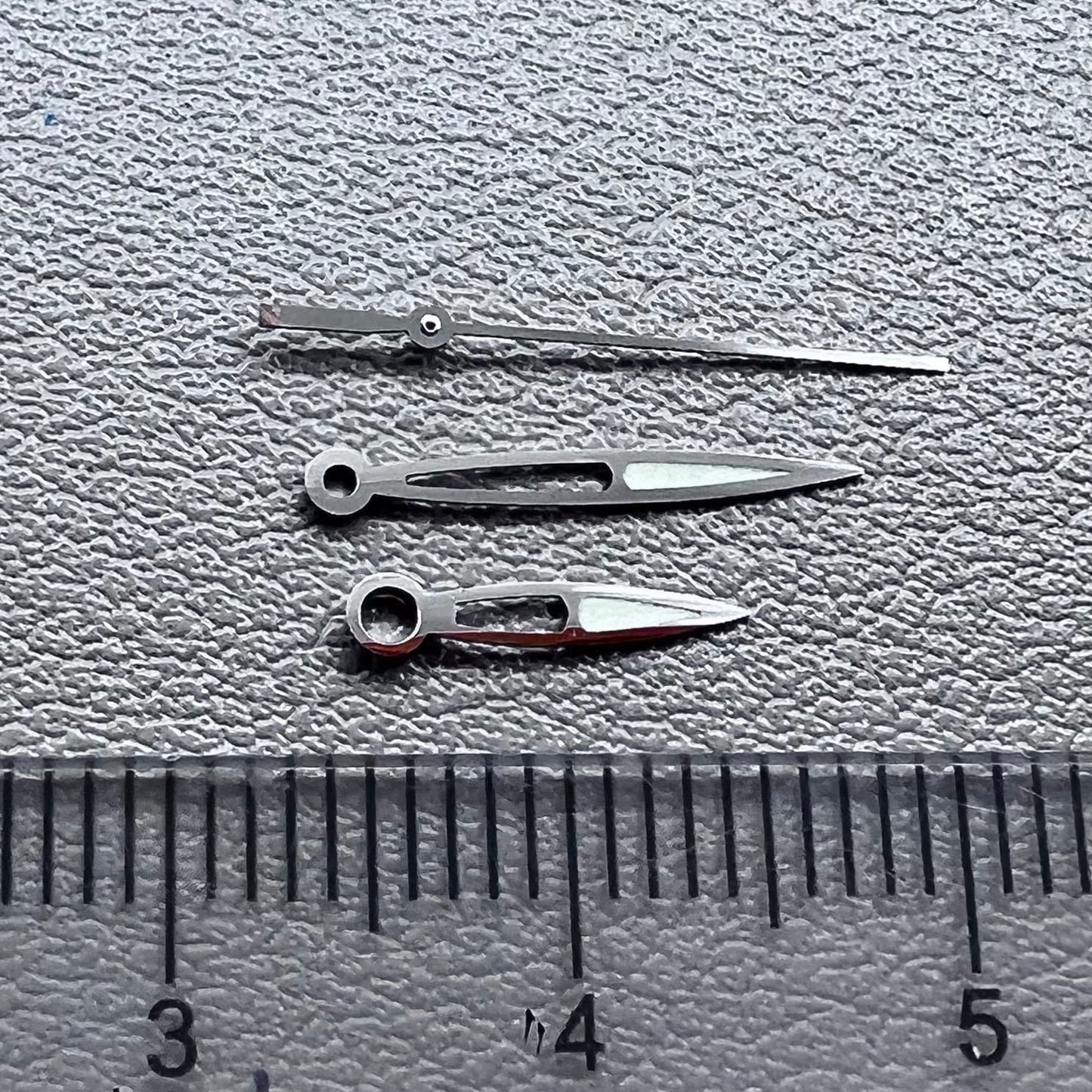 Modified Silver Lume Watch Hands Set for ETA2836 2824 2892A2 #83588