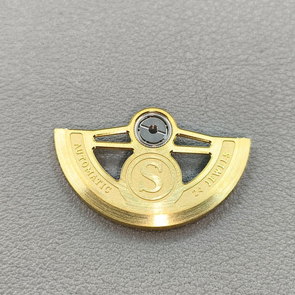 Golden S Carved Modified Hollow Rotor Oscillating Weight for NH35 NH36 Movement