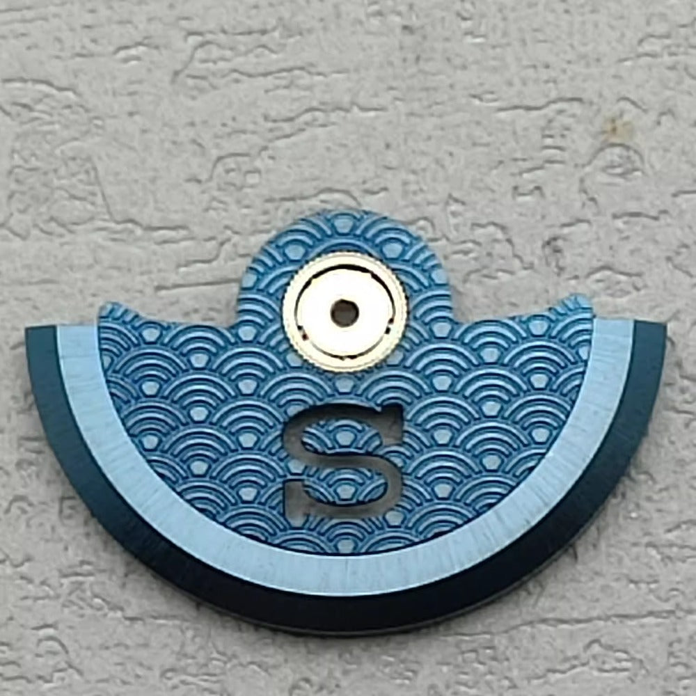 Dark blue wave hollow S shape rotor oscillating weight for NH34 NH35 NH36 NH38 movements