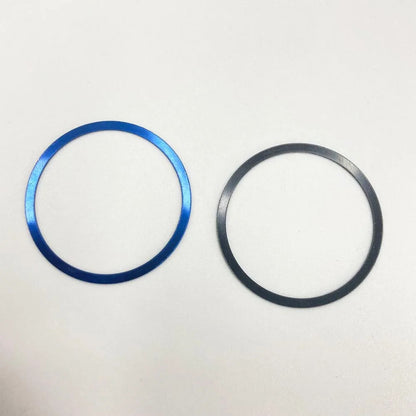 38.5mm flat aluminum bezel for men's diving watch, durable replacement accessory without luminous features.