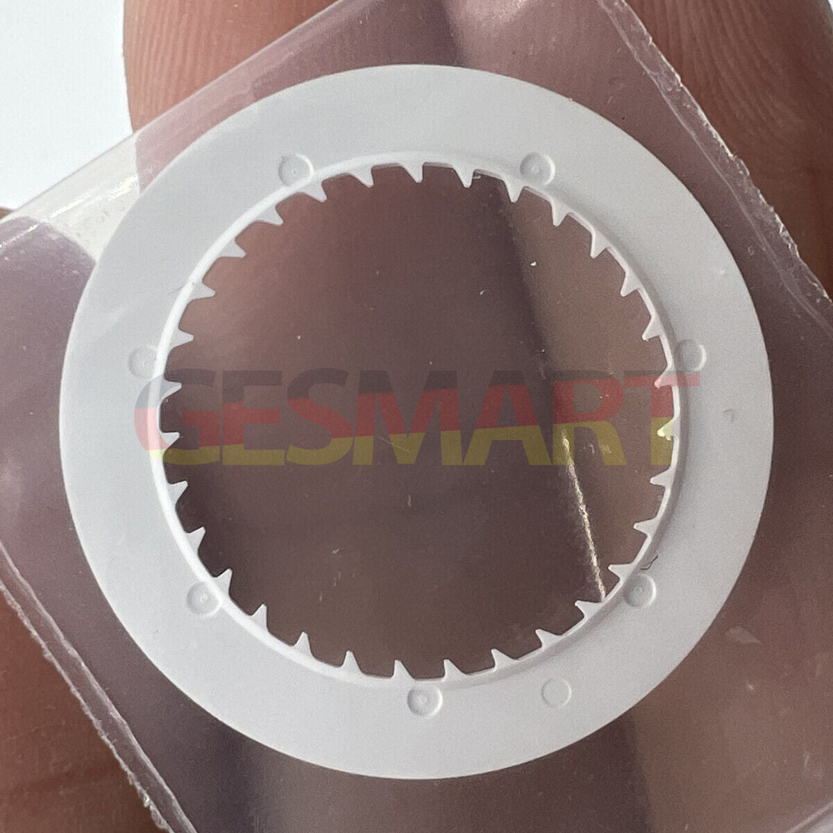 White date disk wheel for NH35 NH36 watch movement, date display positioned at 6 o'clock.
