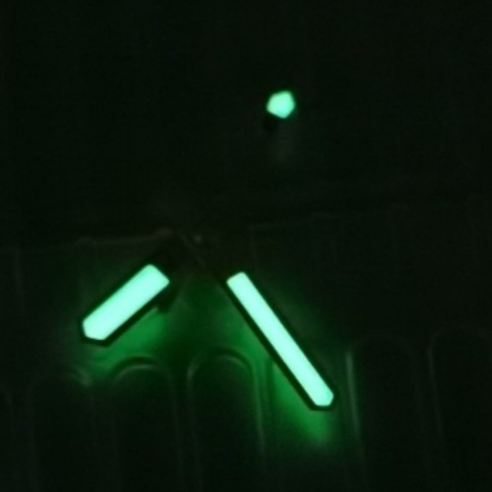 Silver trim green luminous watch hands designed for SBDX001, SBDC001, SKX007, and SRP777 NH35 models by Seiko.