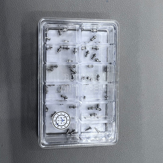 60PCS center locking pin mushroom head refills for clasp bottoms, perfect watch accessory replacement.
