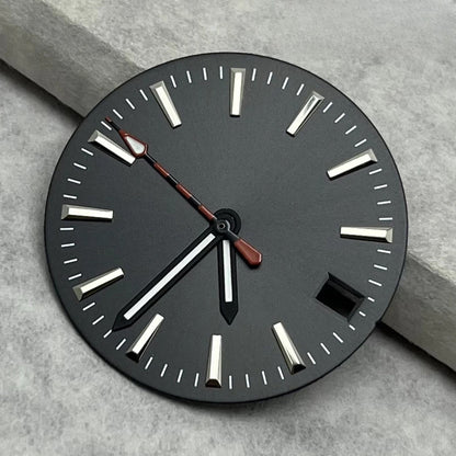 28.5mm Dial Watch Modified Green Luminous Dial For NH35 NH36 4R 7S Movement