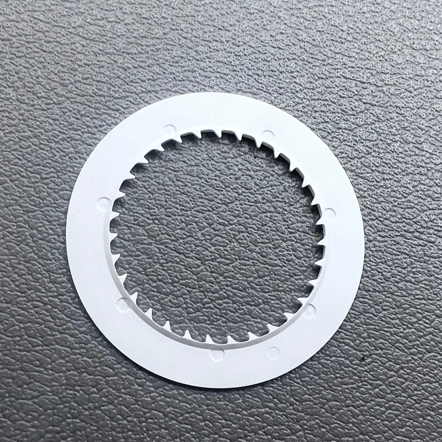 White date disk wheel for NH34 NH35 watch movement, showing date at 6 o'clock position