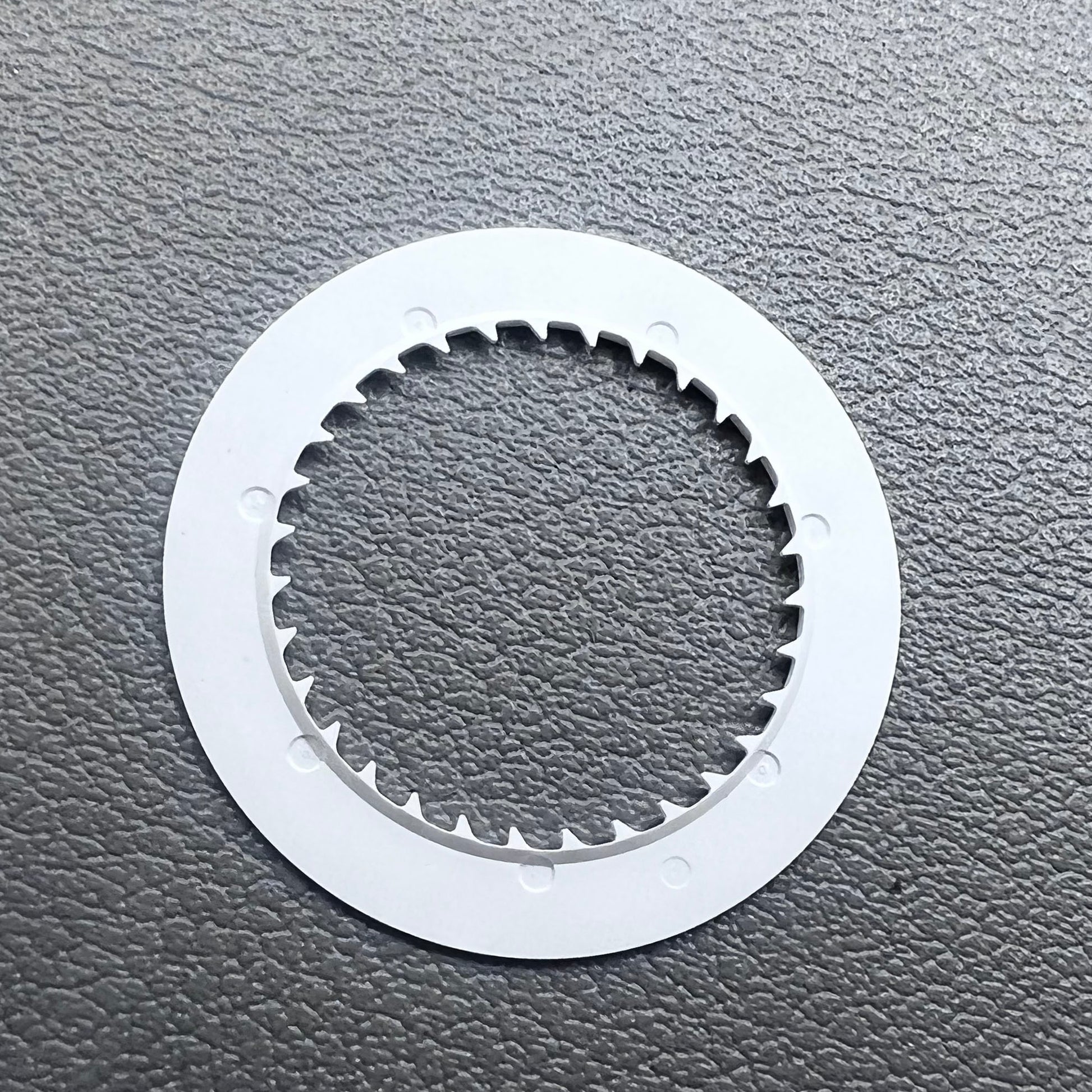 White date disk wheel for NH34 NH35 watch movement, showing date at 6 o'clock position