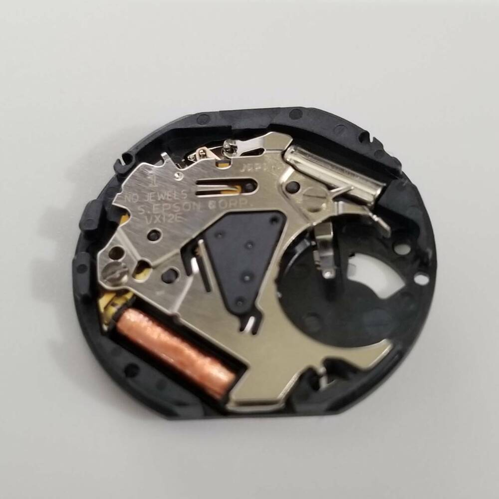 S. Epson VX12 quartz watch movement replacement part for V312 5Y81 models, precise and reliable.