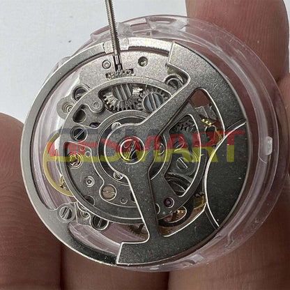 Shanghai Silver hollow multifunctional watch showcasing automatic mechanical movement and sleek design for everyday style.