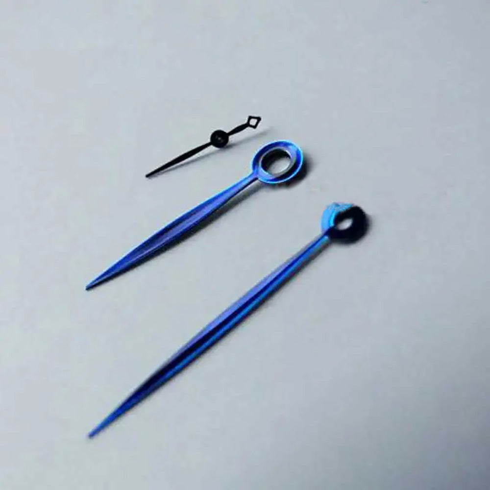 Parnis blue watch hands set for 44mm case with ETA 6497/6498 ST36 movement precision